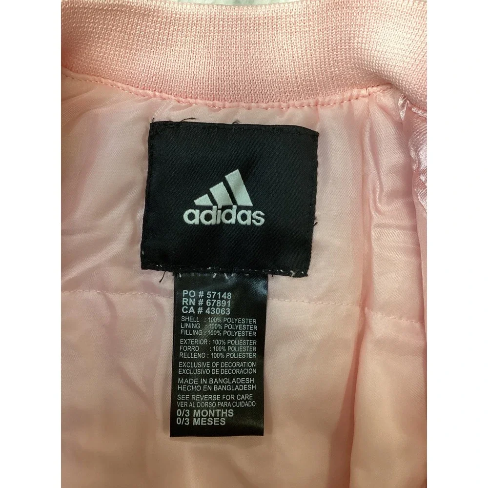 Adidas South Carolina Gamecocks Pink Satin‎ Bomber Jacket 0-3 Months RQ419VF